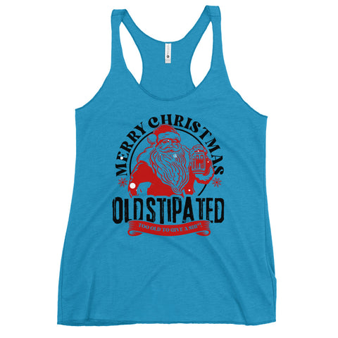 Merry Christmas CONSTIPATED Too Old To Give A Sh Women's Racerback Tank